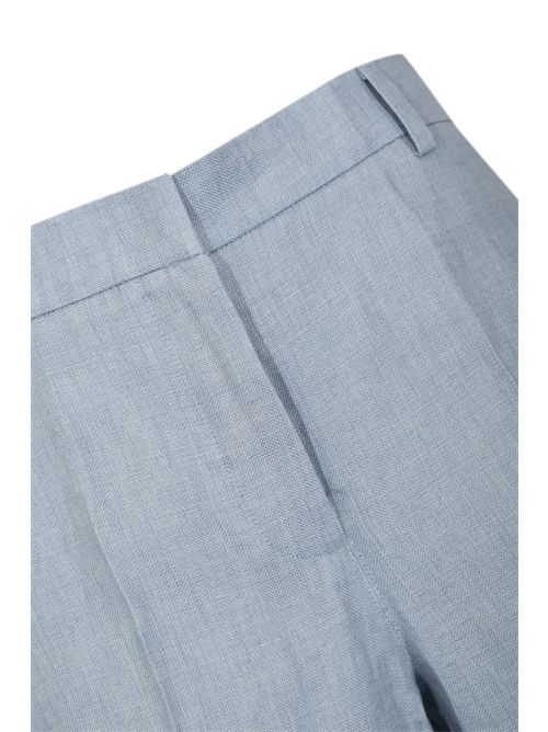 Pantalone WKDMALIZIA in canvas di lino Azzurro WEEKEND MAX MARA | 2615131112600025